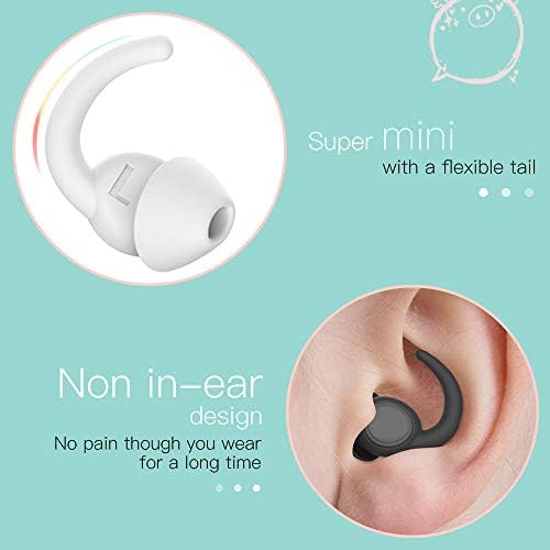 תקעים אוזניים של Wutan לביטול רעשי שינה 14-38dB, תקעי אוזן סיליקון רכים נוחים לשימוש חוזר