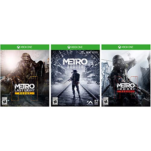 Microsoft Xbox One X Metro Saga צרור עם מעמד אנכי + אחיזות ג'ויסטיק + מנקה מסך