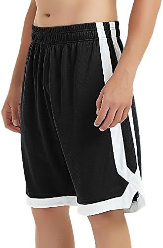 טופטי כדורסל מכנסיים קצרים עם כיסים לגברים, 2-טון פעיל ספורט מכנסיים קצרים, אימון מכנסיים קצרים למבוגרים