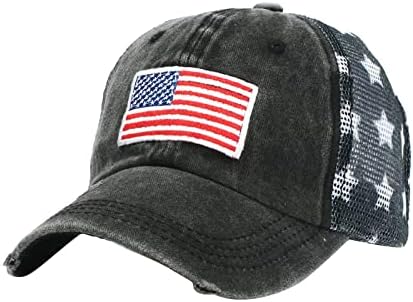 קיץ נהג משאית כובע לגברים נשים בציר אמריקאי דגל בייסבול ספורט כובע עצמאות יום רשת חזרה בייסבול כובעים