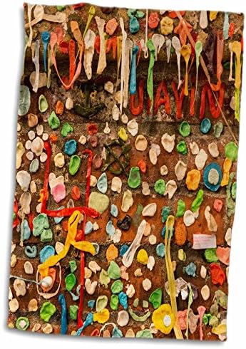 תלת מימד רוז ארהב וושינגטון סטייט-סיטל. מגבת יד קיר מסטיק, 15 x 22