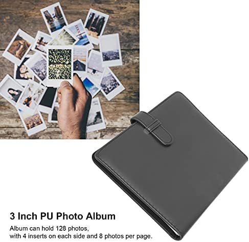 ספר אלבום זורילו, אלבום תמונות משפחת DIY מתנה 128 כיסים מיני אלבום צילום לפוג'פילם עבור Instax Mini, 3 x 8 אלבום מדף