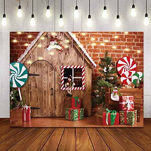 8 * 6 רגל חג המולד בד צילום רקע עץ בית סוכריות עץ ומתנות לילדים דיוקן צילום סטודיו תא צלם אבזרי 119…