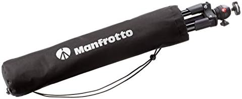 Manfrotto Compact Compact Alluminum חצובה עם ראש 3 כיווני, שחור