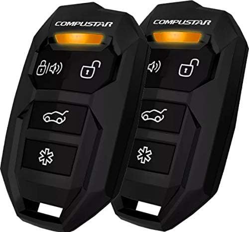 Compustar CS905-AS ALL-in-ONE 4 כפתור 1 דרך אחת אזעקה ומערכת התחלה מרחוק 1500 'טווח