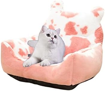 עצמי התחממות חתול מיטה-ספוט דפוס לחיות מחמד חתול קטיפה ספה מיטת סופר רך כרית 1 עבור קטן בינוני חתלתול כלב חתול