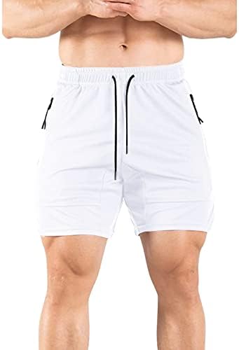 מכנסי אימונים מרופדים מגברים ספורט כושר וריצה של מכנסי מהירות נשימה קלים עם מכנסיים קצרים עם גרפיקה