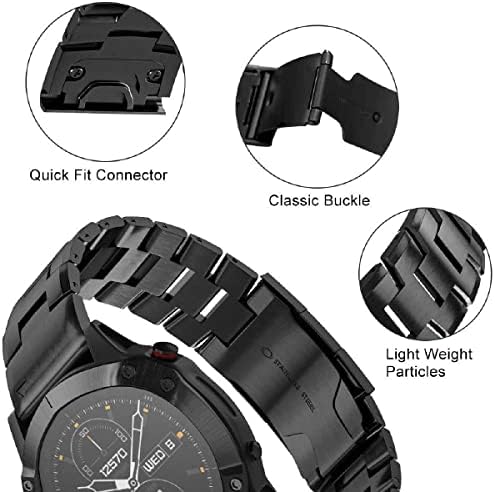 Titanium Easy Watch Band Strap 22 ממ עבור Garmin for Fenix
