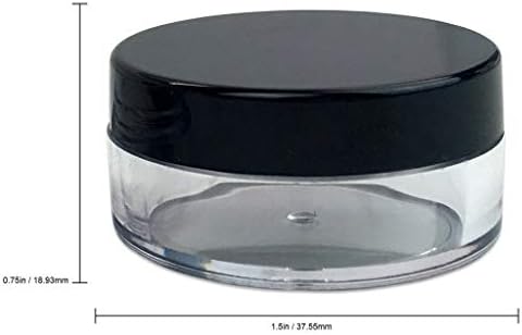 קופצה 40 יחידות 10 גרם צנצנות סיר פלסטיק - BPA מיכל אקרילי עגול ברורה ללא