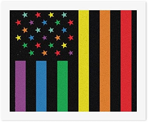קשת אמריקאי דגל להטב גאווה עשה זאת בעצמך צבע על ידי מספרי אקריליק ציור ערכות קיר אמנויות תמונות עבור בית סלון משרד קישוט