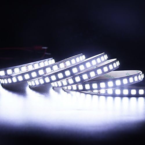 Xunata 16.4ft LED רצועת אור גמישה, 600 יחידות SMD 5054 נוריות LED, 12V DC אטום למים IP65 רצועות אור, סרט LED, DIY