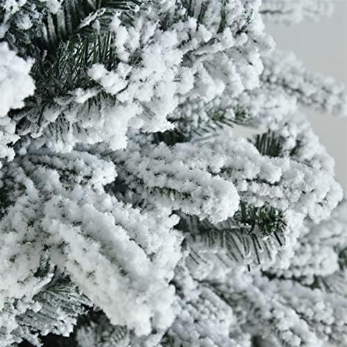 RNNTRUR קסם נוהר עץ חג המולד 1.5 מ ', 1.8 מ', 3 מ ', 4 מ', PE+PVC קישוטי חג המולד מעורבים מתקדמים, עץ חג מולד גדול בחוץ, עץ