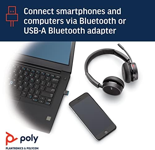 Plantronics - Voyager 4210 UC USB -C - אוזניות אוזניים יחיד Bluetooth - התחבר ל- PC, Mac, & Thane Thone - ביטול רעש - עובד
